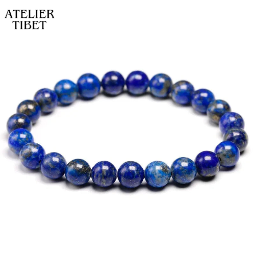 ATELIER-TIBET Bracelet Lapis-Lazuli – Perles naturelles, élégance & pierre de sagesse
