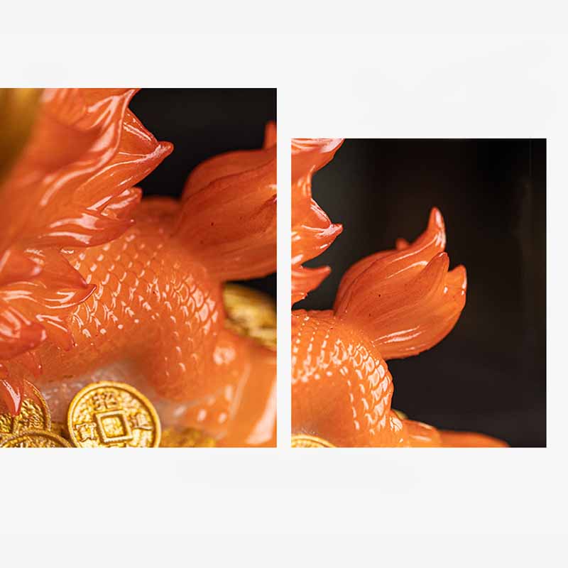 ATELIER-TIBET Pierres changeantes de couleur, petite figurine en résine Kirin pour décoration de maison