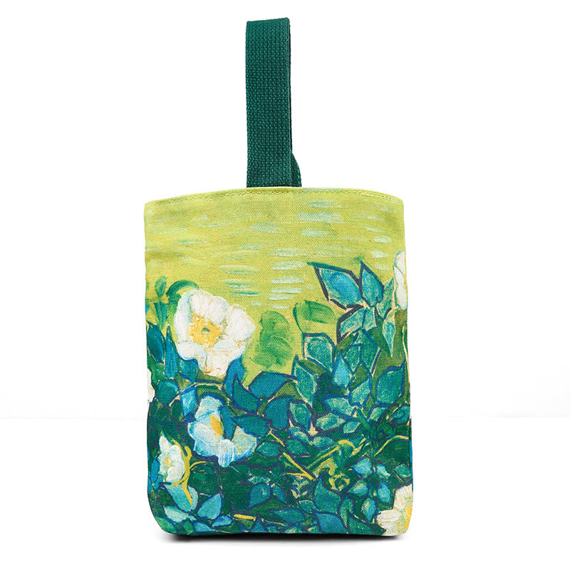 ATELIER-TIBET — Sac Cabas Toile « Wild Rose » — Élégance Botanique & Accessoire Intentionnel