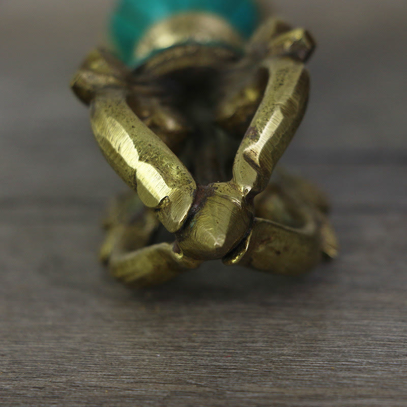 ATELIER-TIBET – Vajra Dorje Tibétain en Cuivre Cinq Branches Fait Main | Outil Spirituel de Méditation