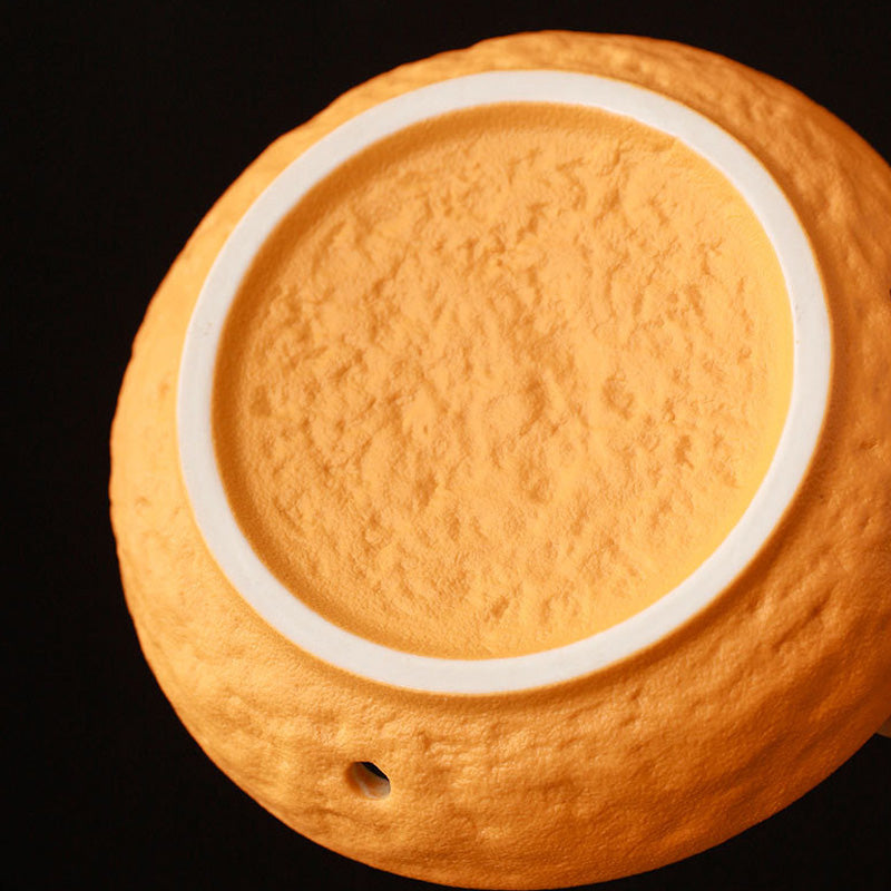 ATELIER-TIBET | Brûleur d’Encens Orange en Céramique – Design Naturel & Décoratif