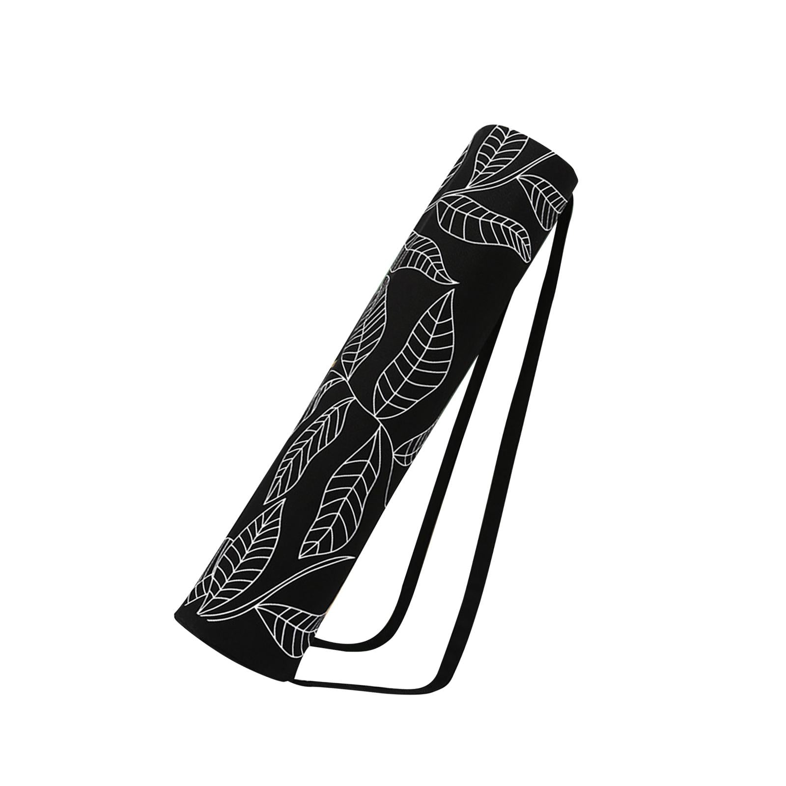 ATELIER-TIBET – Sac de Yoga Noir à Motif Floral en Polyester