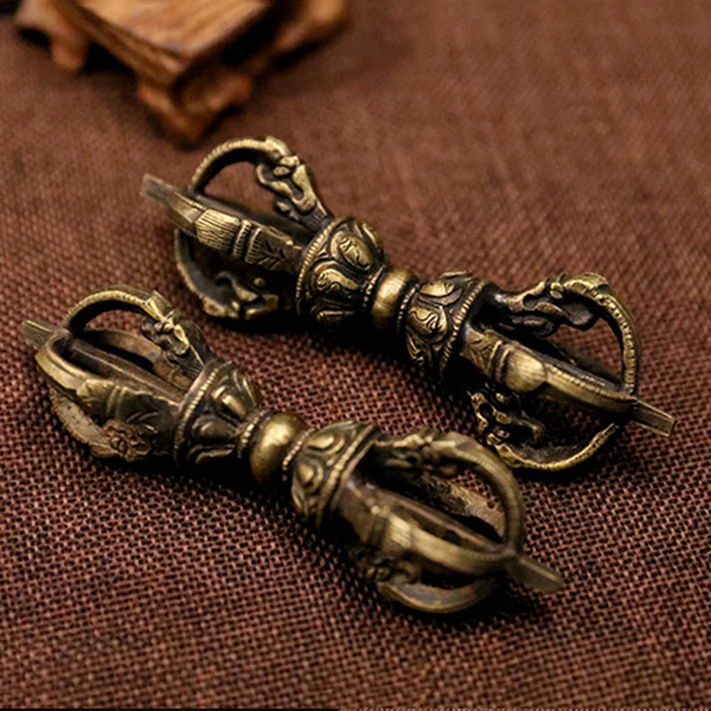 ATELIER-TIBET – Vajra Dorje Tibétain en Cuivre Fait Main au Népal | Décoration Méditation