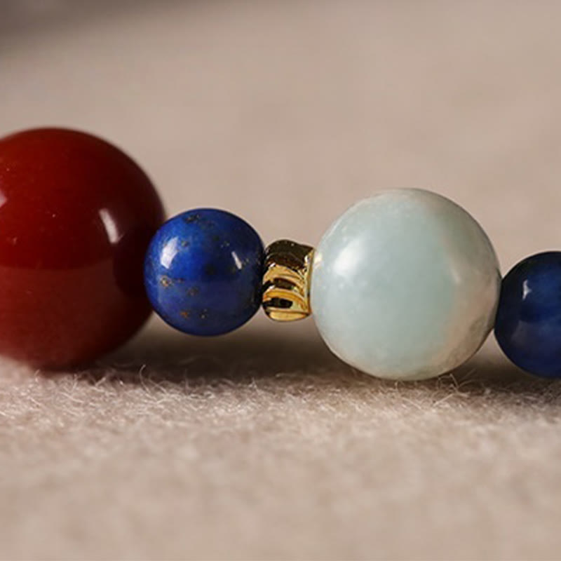 ATELIER-TIBET – Bracelet Équilibre en Lazurite Naturelle 4 mm (Méditation & Pleine Conscience)