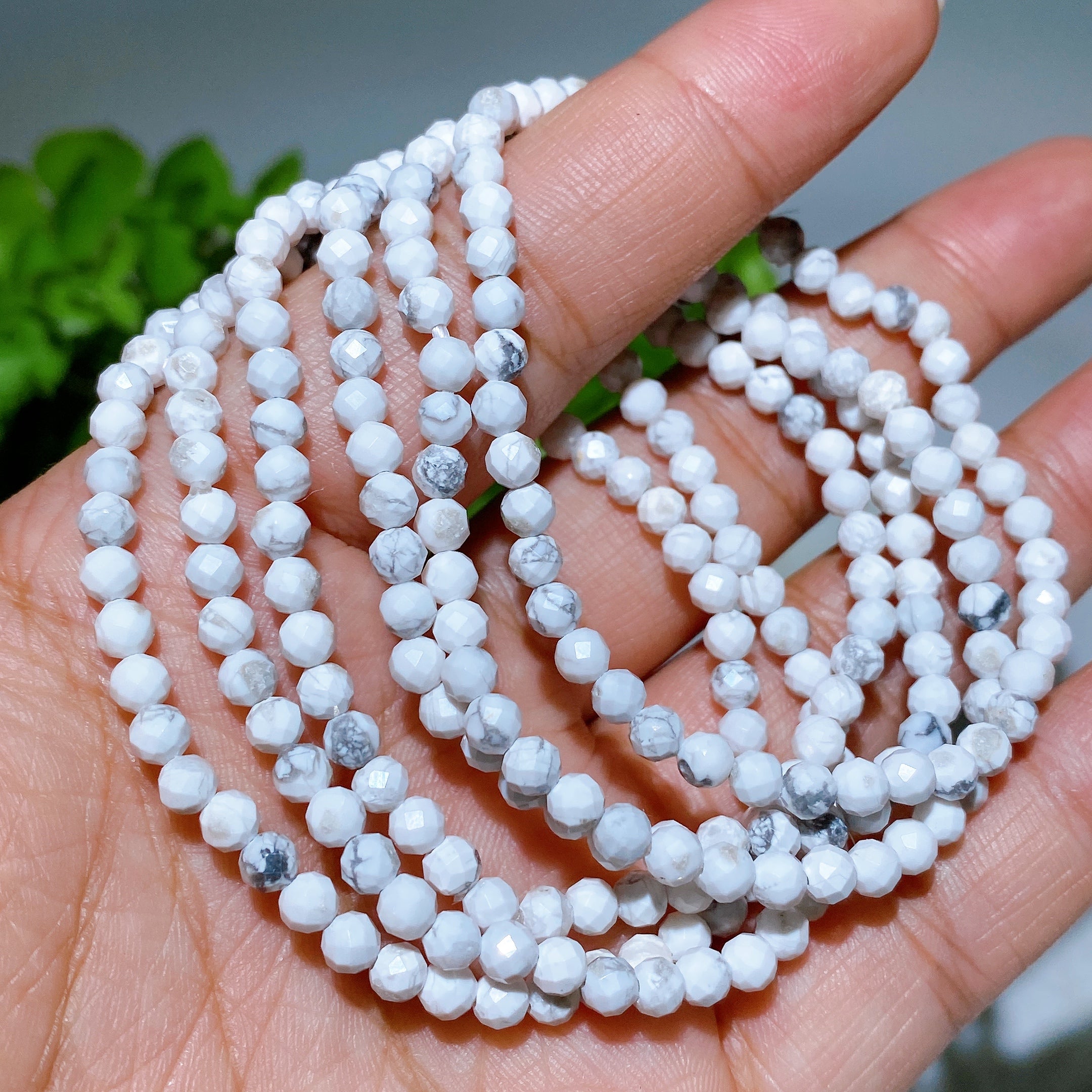 ATELIER-TIBET – Bracelet Élégant en Quartz Rose Facetté 4 mm