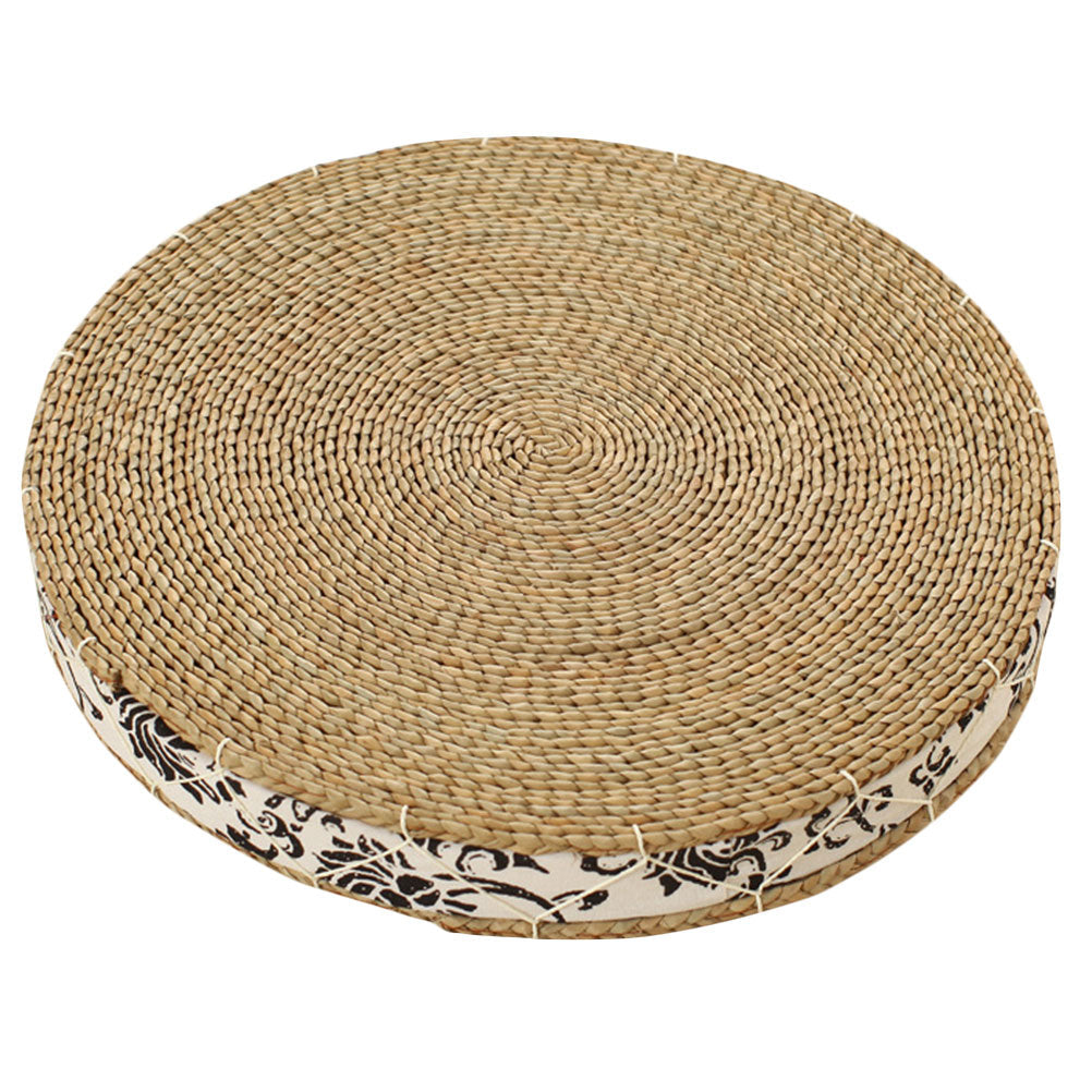 ATELIER-TIBET Coussin de Méditation Tatami en Paille – Assise Naturelle & Confort Sol