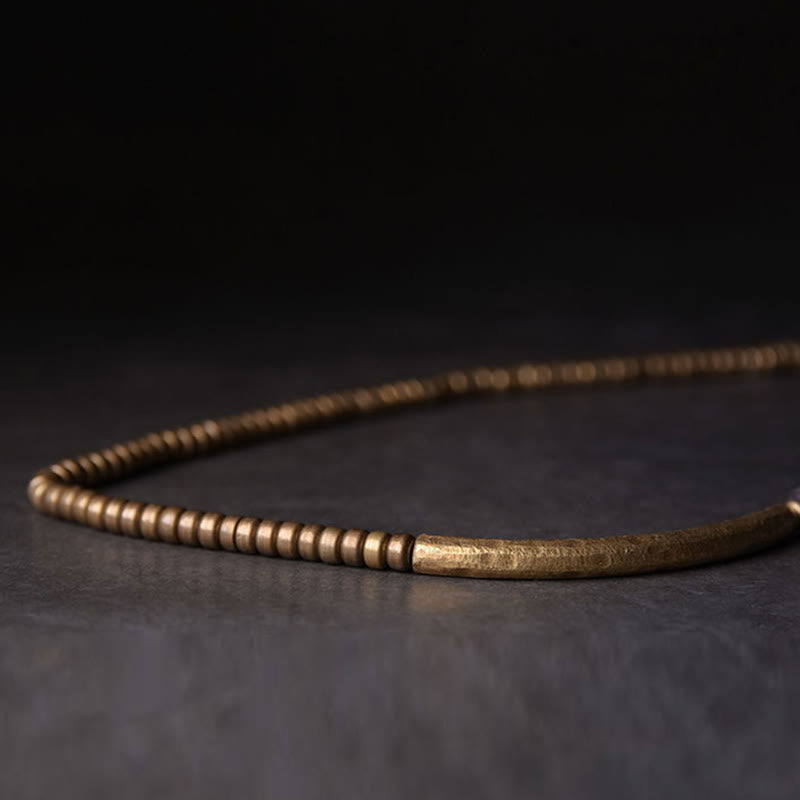 ATELIER-TIBET – Bracelet Spirituel Multi-Tours en Pierre de Lave 6 mm & Cuivre