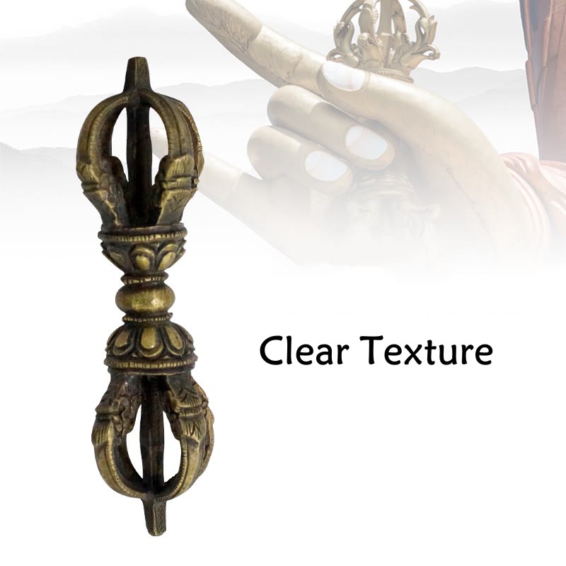 ATELIER-TIBET – Vajra Dorje Tibétain en Cuivre Fait Main au Népal | Décoration Méditation
