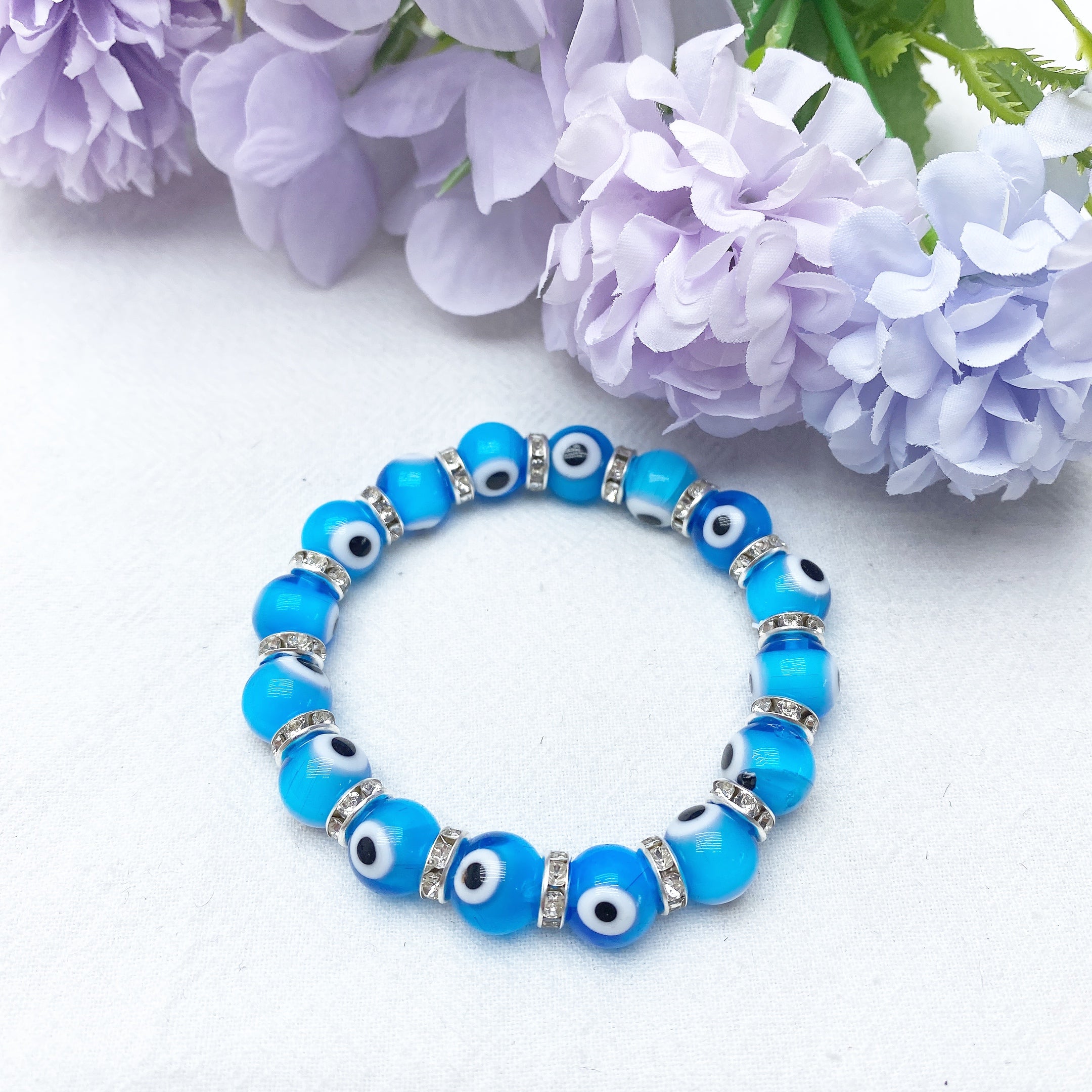 ATELIER-TIBET Bracelet Œil Protecteur Cristal 8-10mm