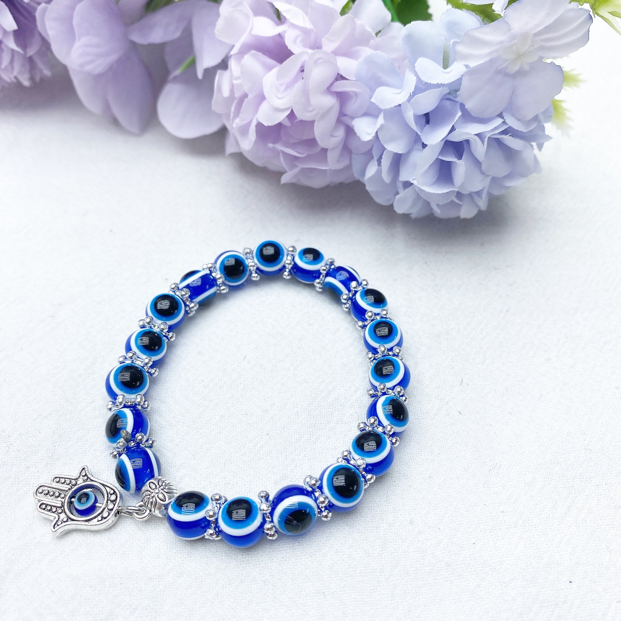 ATELIER-TIBET Bracelet Œil Protecteur Cristal 8-10mm