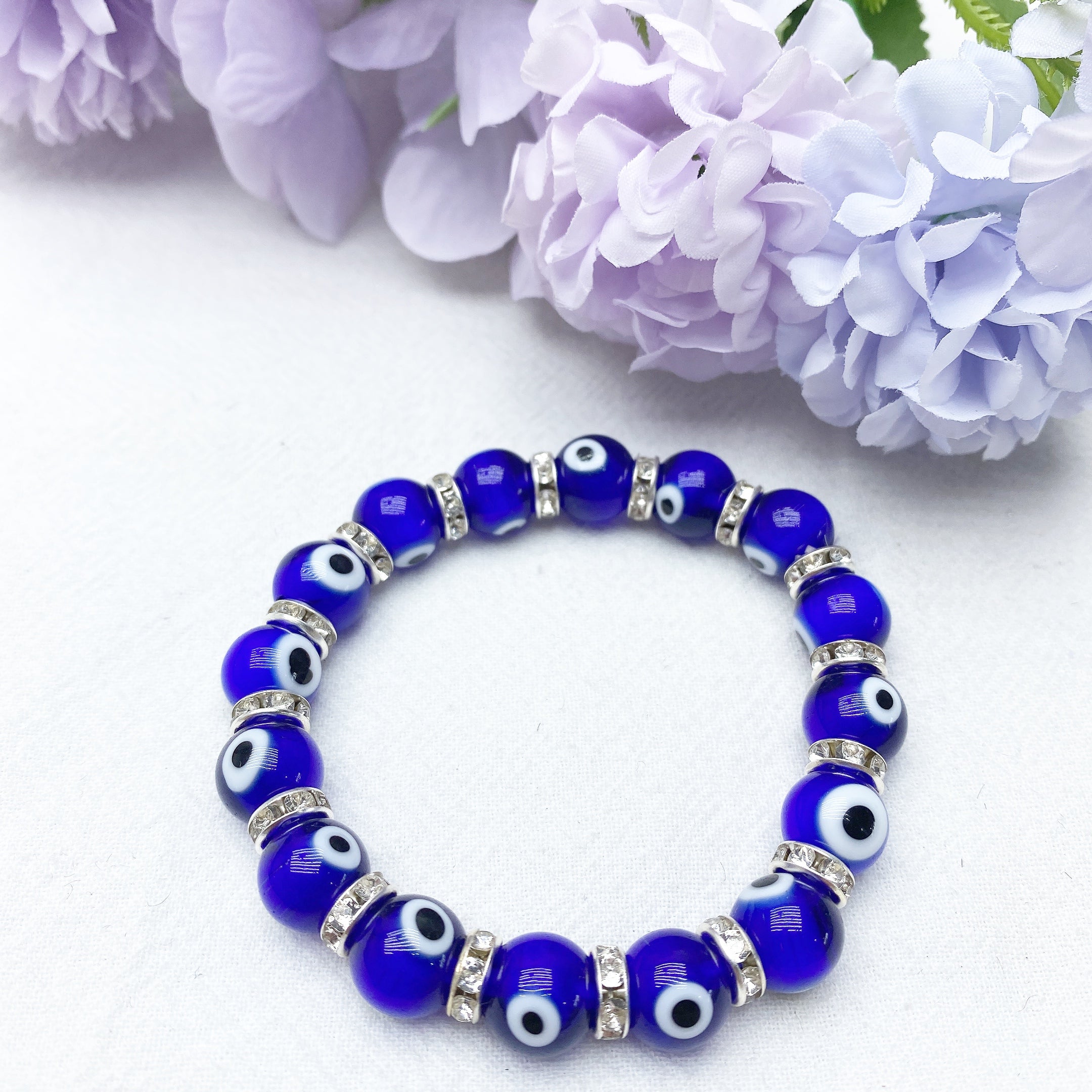 ATELIER-TIBET Bracelet Œil Protecteur Cristal 8-10mm