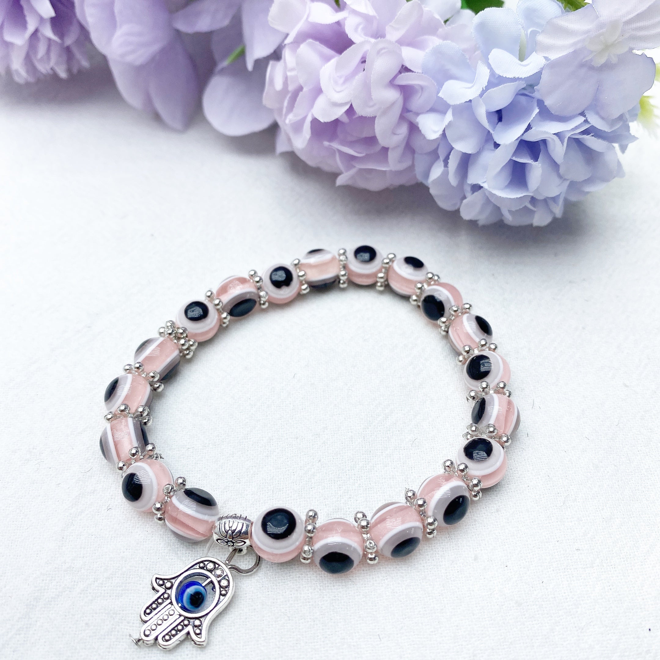 ATELIER-TIBET Bracelet Œil Protecteur Cristal 8-10mm