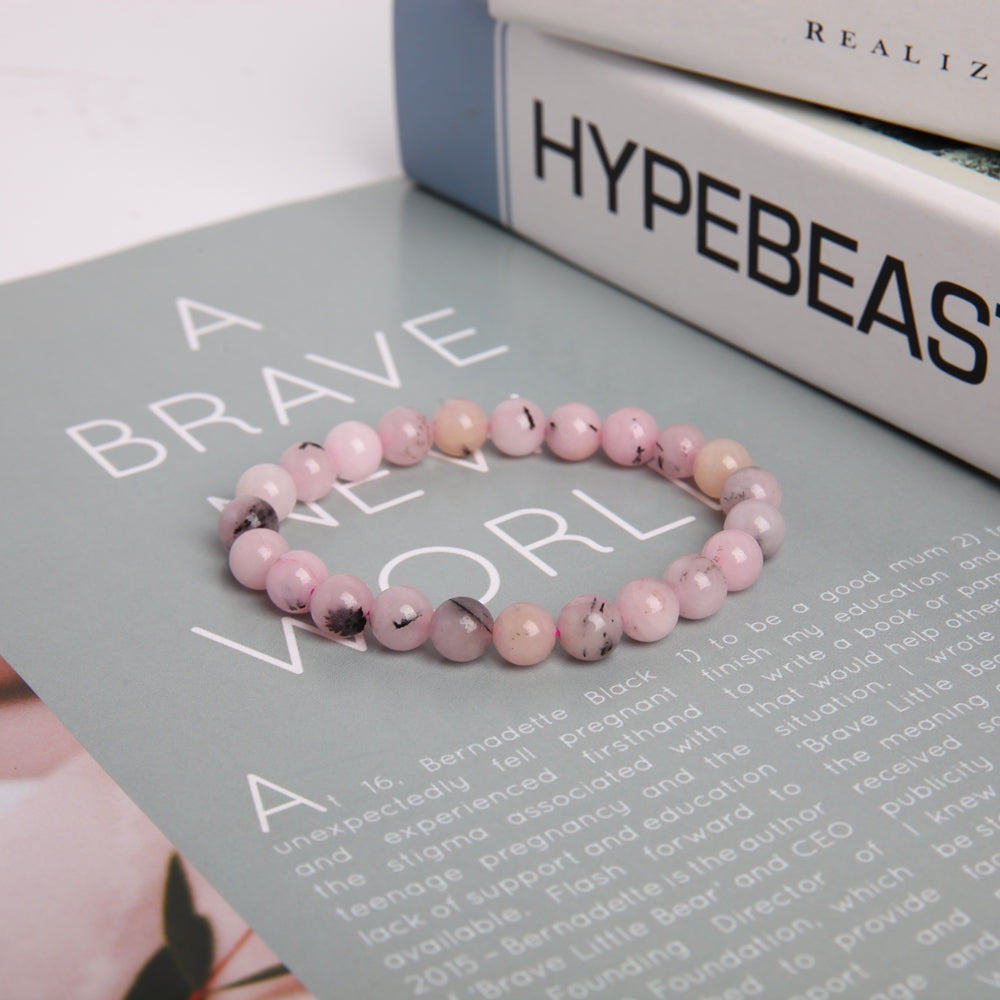 ATELIER-TIBET – Bracelet en Jade Australien Naturel – Harmonie & Douceur – Perles 8 mm