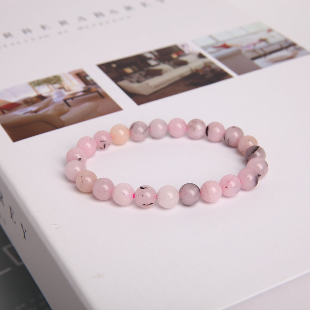 ATELIER-TIBET – Bracelet en Jade Australien Naturel – Harmonie & Douceur – Perles 8 mm