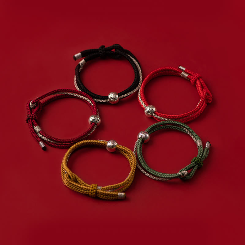ATELIER-TIBET Bracelet Tibétain Zakiram Argent 925 – 8 mm