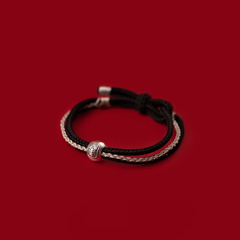ATELIER-TIBET Bracelet Tibétain Zakiram Argent 925 – 8 mm