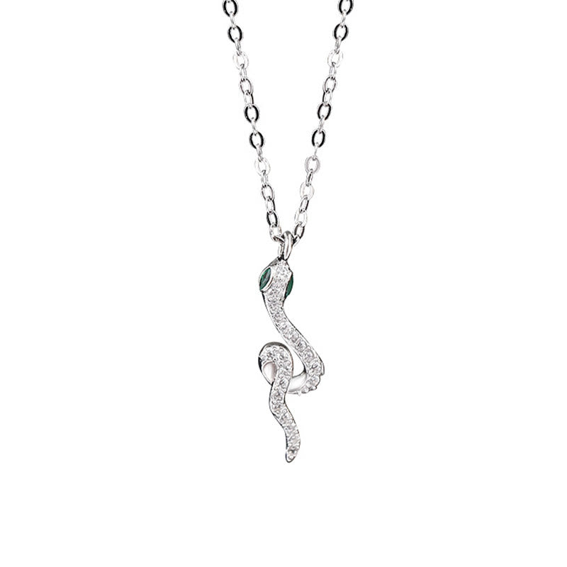 ATELIER-TIBET – Collier Serpent en Argent Sterling 925 | Zodiaque Chinois