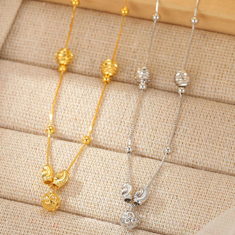 ATELIER-TIBET – Chevillière Perles Argent 925 6 mm