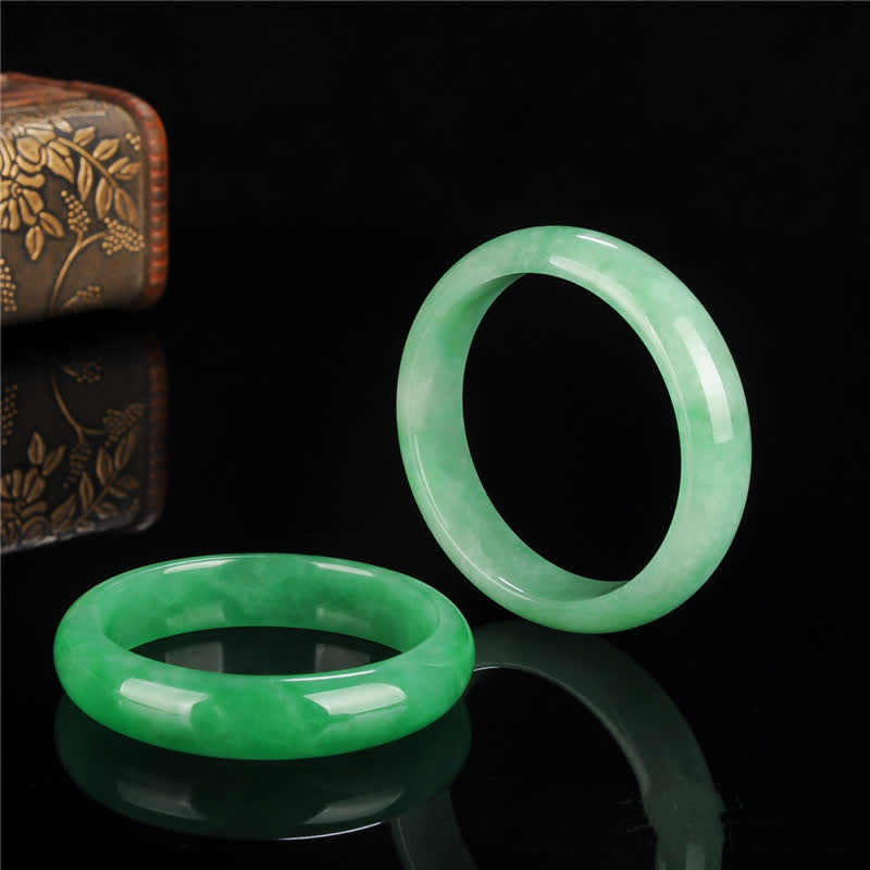 ATELIER-TIBET – Bracelet Jonc en Jadéite Naturelle | Harmonie & Élégance Intemporelle