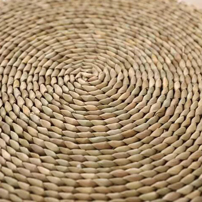 ATELIER-TIBET — Coussin de Méditation Japonais en Paille Naturelle | Assise Zen Artisanale