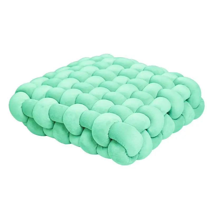 ATELIER-TIBET — Coussin de Sol Tressé en Coton 40 × 40 cm | Confort Douillet & Style Moderne