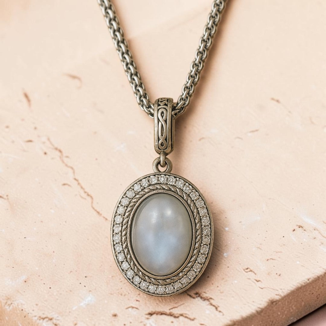 ATELIER-TIBET – Pendentif Douceur d’Âme en Pierre de Lune