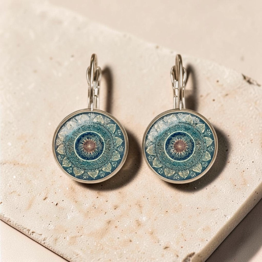 ATELIER-TIBET – Boucles d'Oreilles Mandala