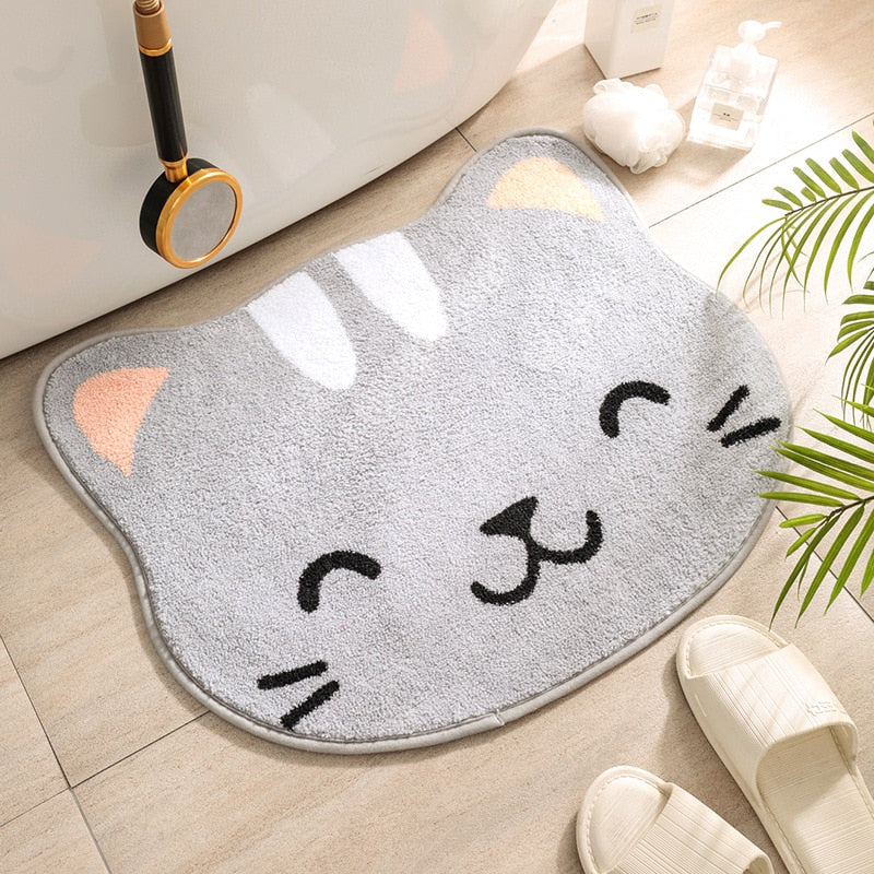 ATELIER-TIBET – Tapis de Bain Japonais Chat Kawaii | Douceur Thermique & Charme Ludique