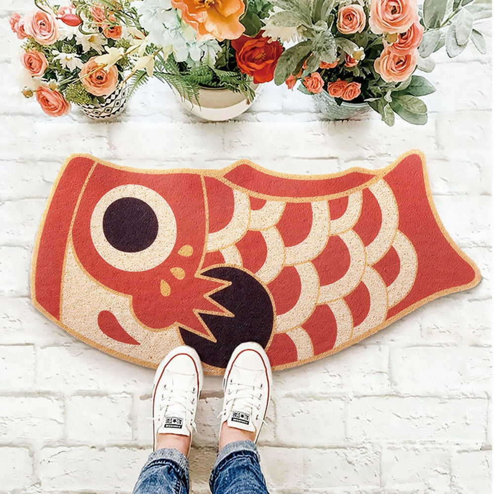 ATELIER-TIBET – Tapis Japonais Koi Original | Motif Carpe Koï & Confort Thermique