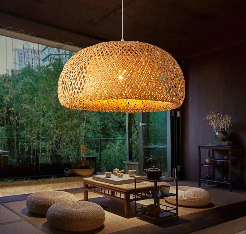 ATELIER-TIBET – Lampe Suspendue en Bambou