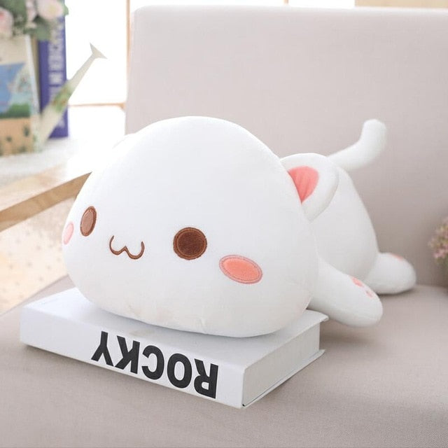 ATELIER-TIBET – Coussin Chat Kawaii Japonais en Tissu Doux – 65 cm