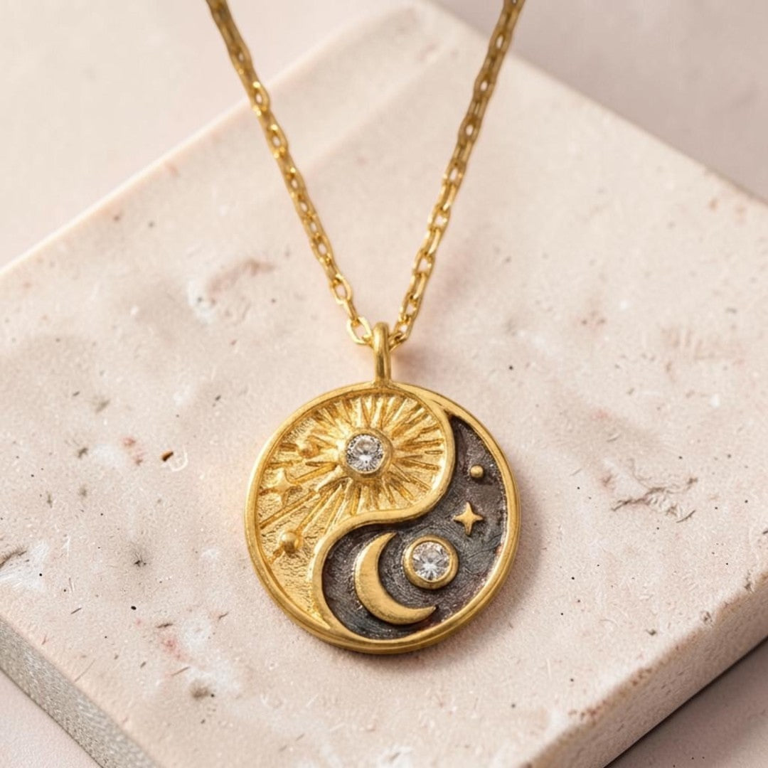 ATELIER-TIBET – Pendentif Harmonie Profonde Yin Yang Lumineux