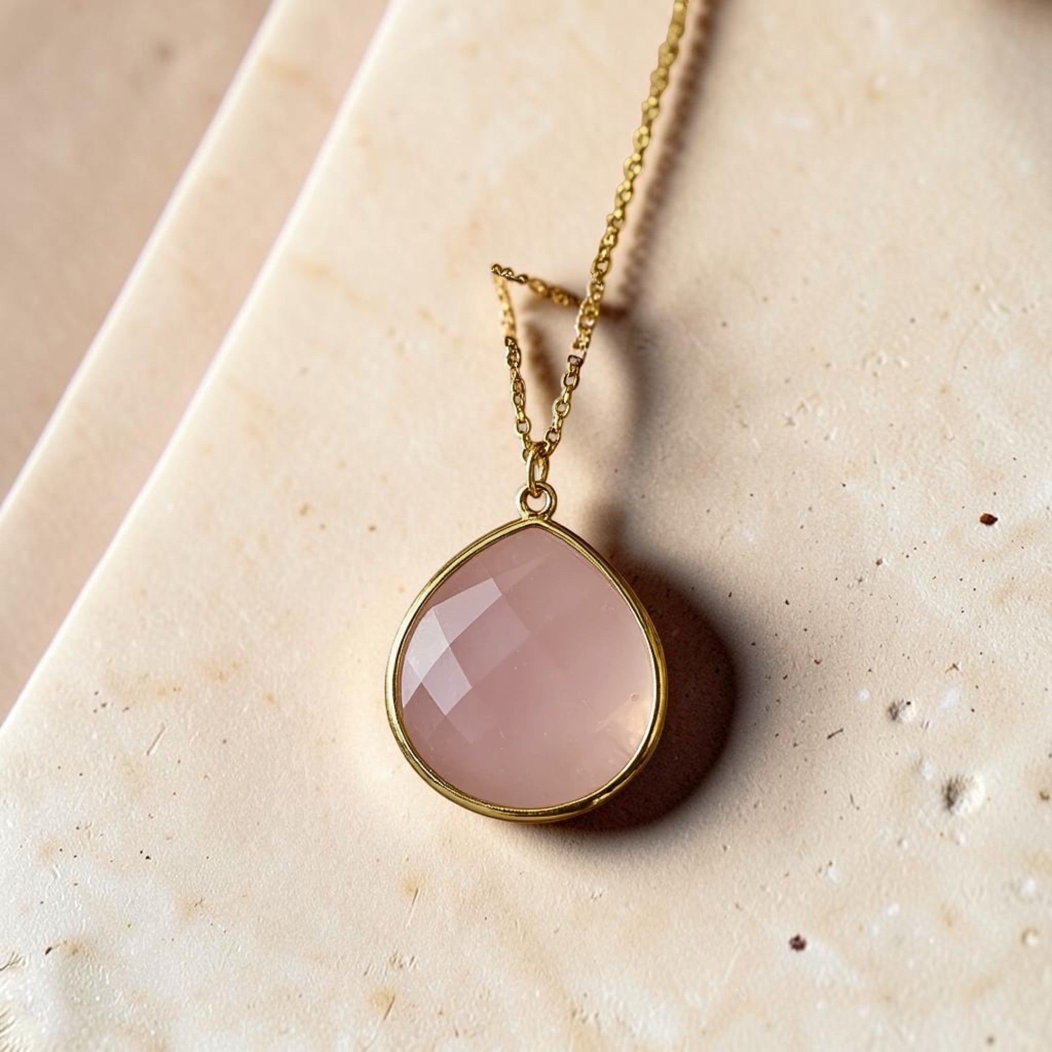 ATELIER-TIBET – Pendentif Douceur Infini en Quartz Rose