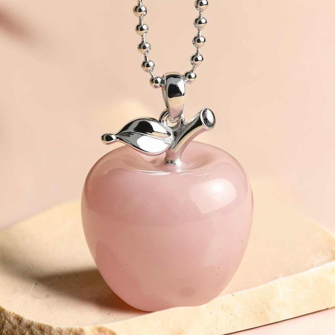 ATELIER-TIBET – Pendentif Pomme en Pierre Naturelle