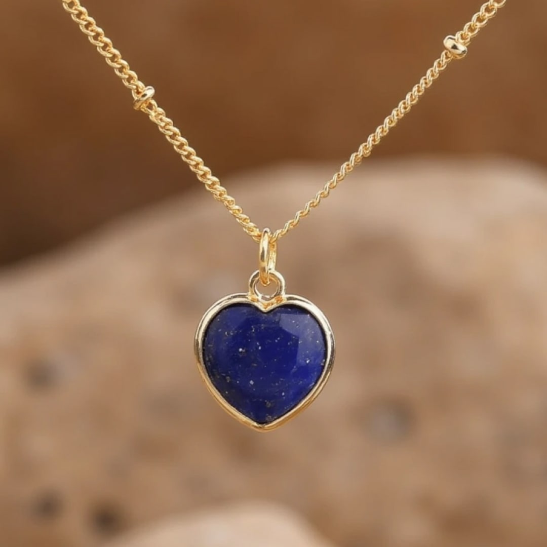 ATELIER-TIBET – Pendentif Coeur en Pierre Naturelle