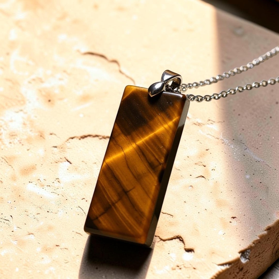 ATELIER-TIBET – Pendentif Élégance & Puissance en Pierre Naturelle