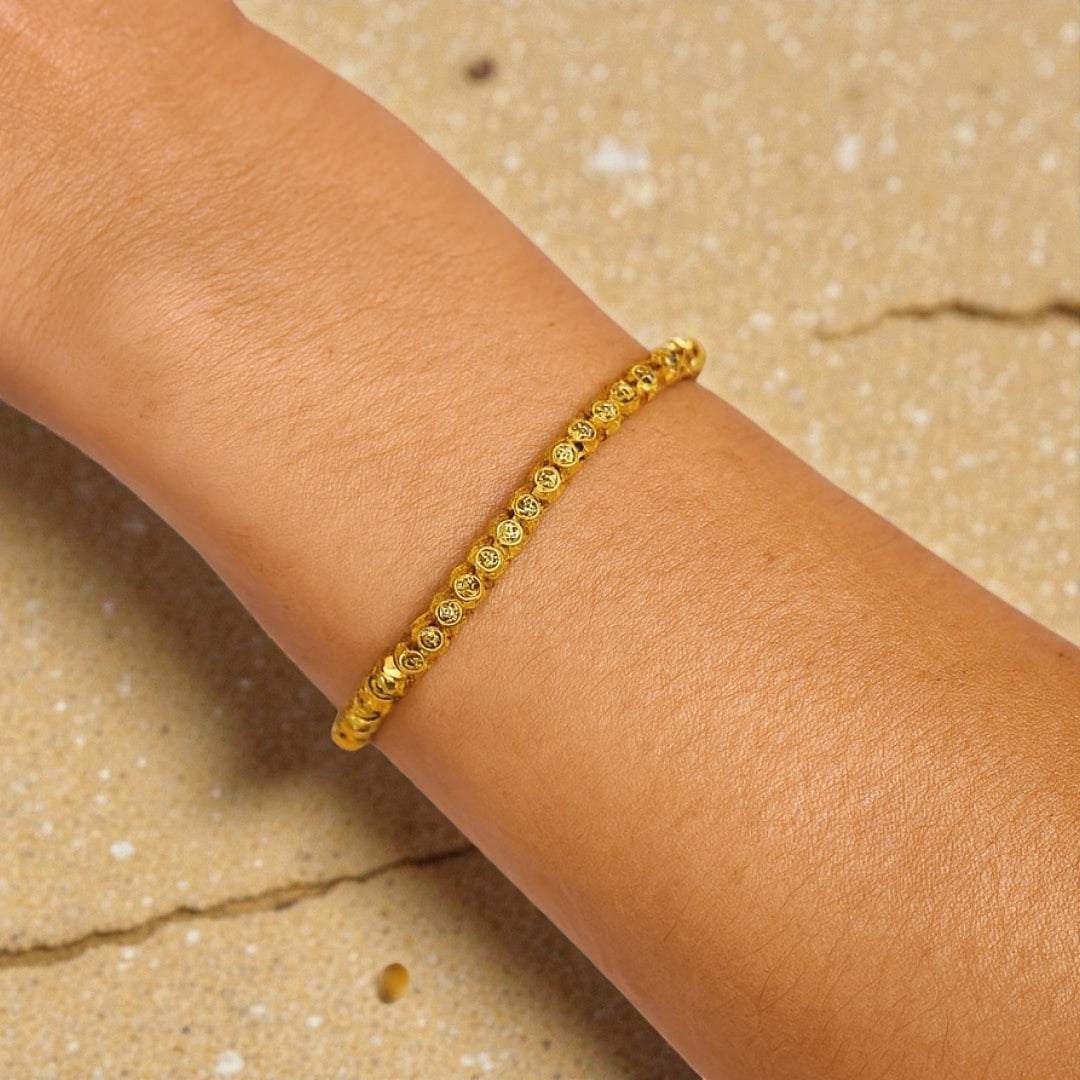 ATELIER-TIBET – Bracelet Harmonie Tibétaine en Perles Facettées