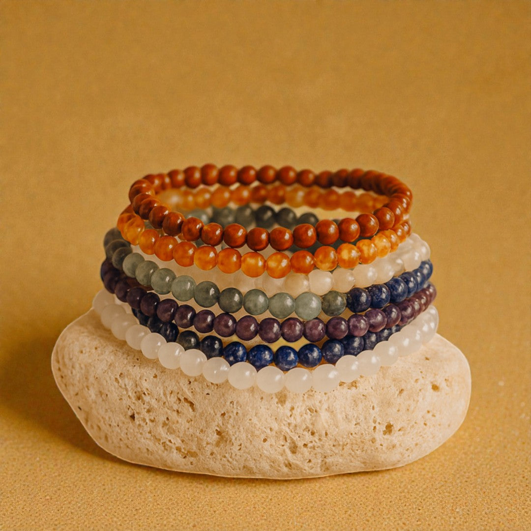 ATELIER-TIBET – Ensemble Ouverture des 7 Chakras en Pierres Naturelles