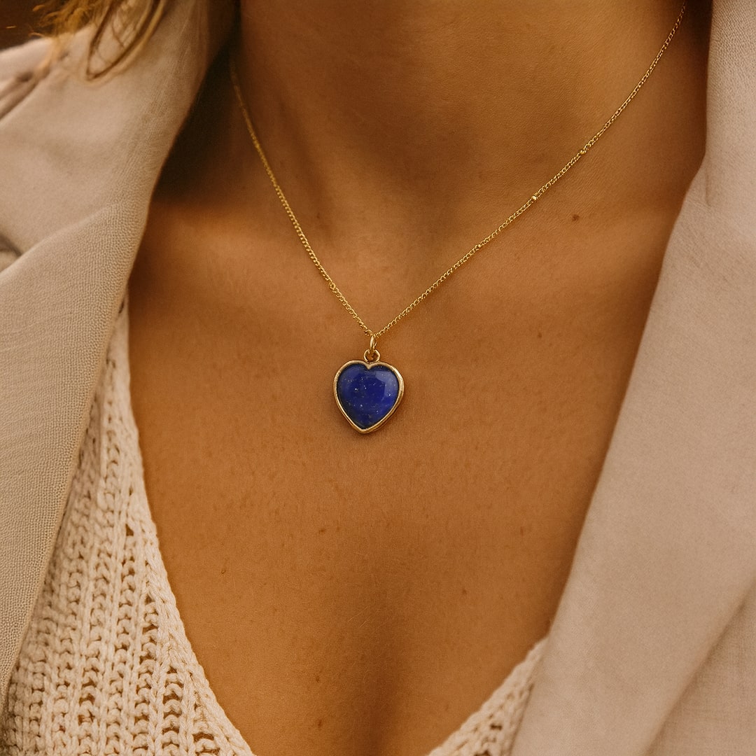 ATELIER-TIBET – Pendentif Coeur en Pierre Naturelle