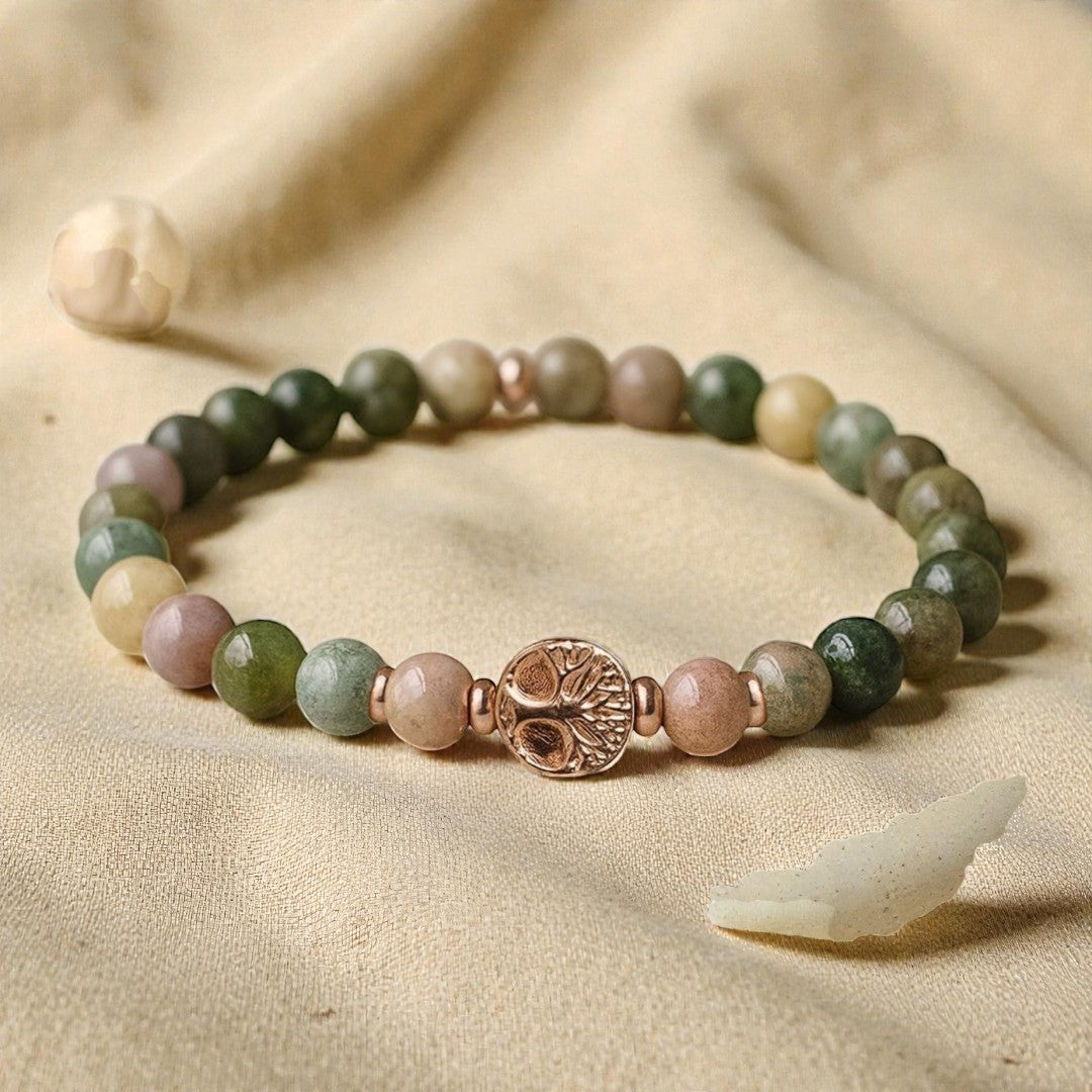 ATELIER-TIBET – Bracelet Équilibre Intérieur en Agate Indienne