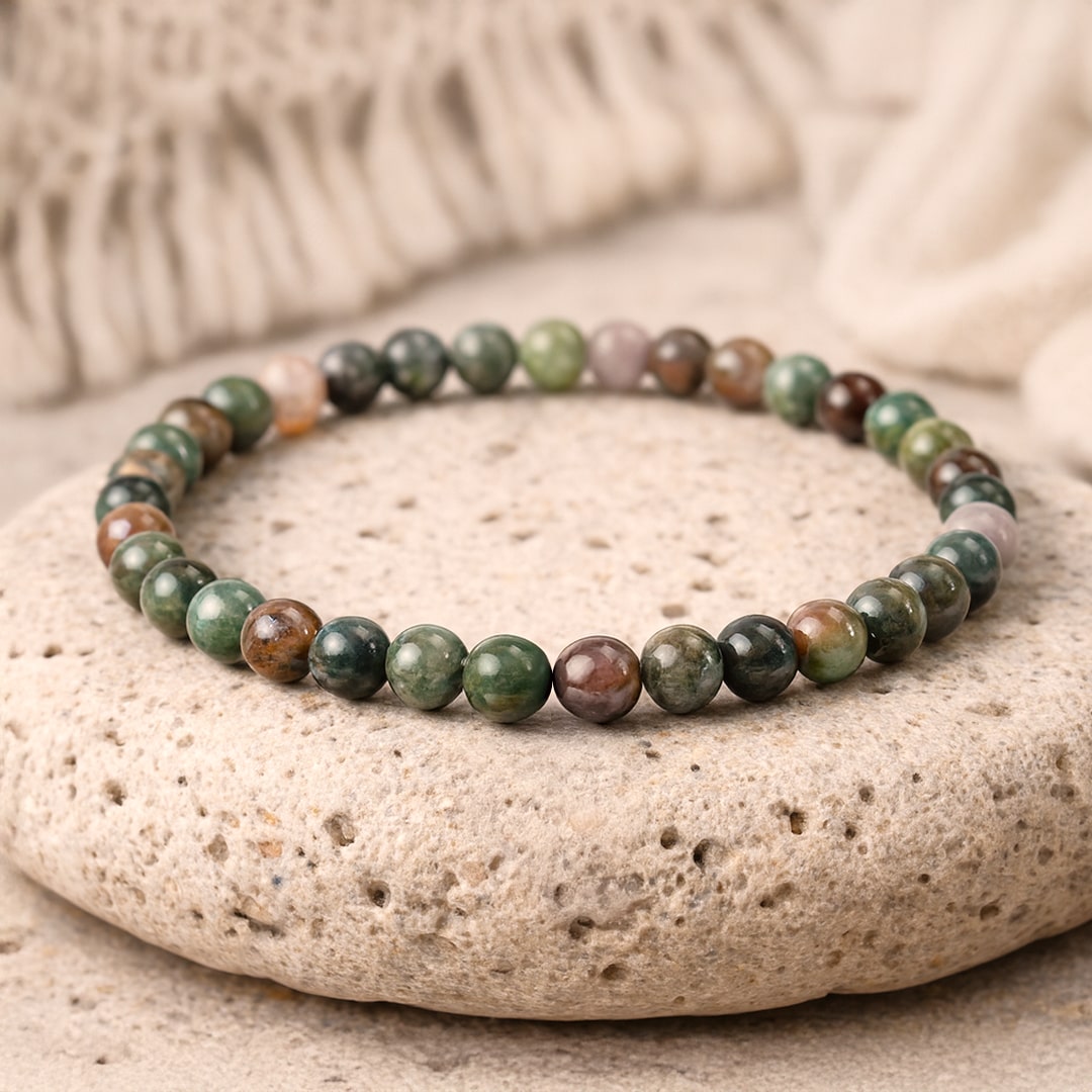ATELIER-TIBET – Bracelet Paix Intérieure en Agate Indienne