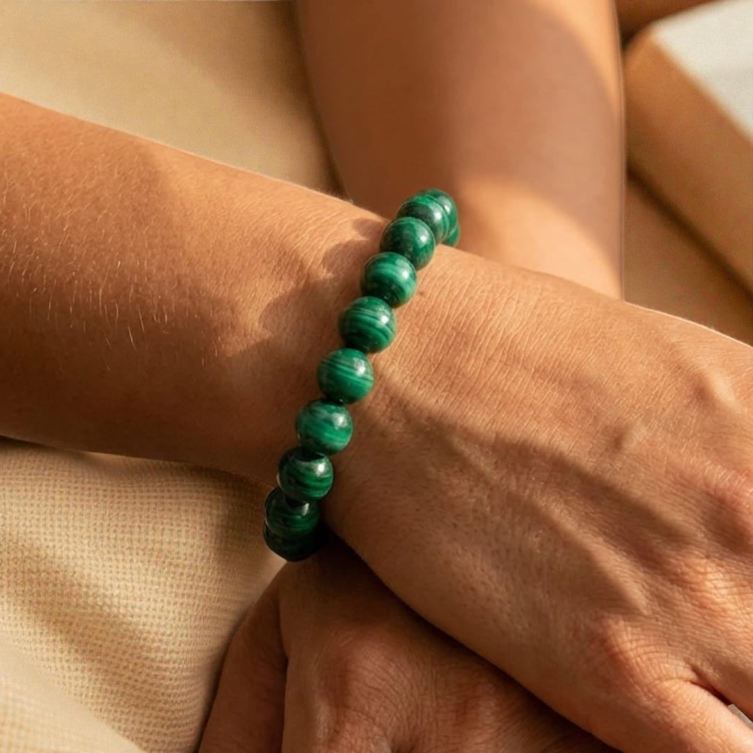 ATELIER-TIBET – Bracelet Purification en Malachite Véritable