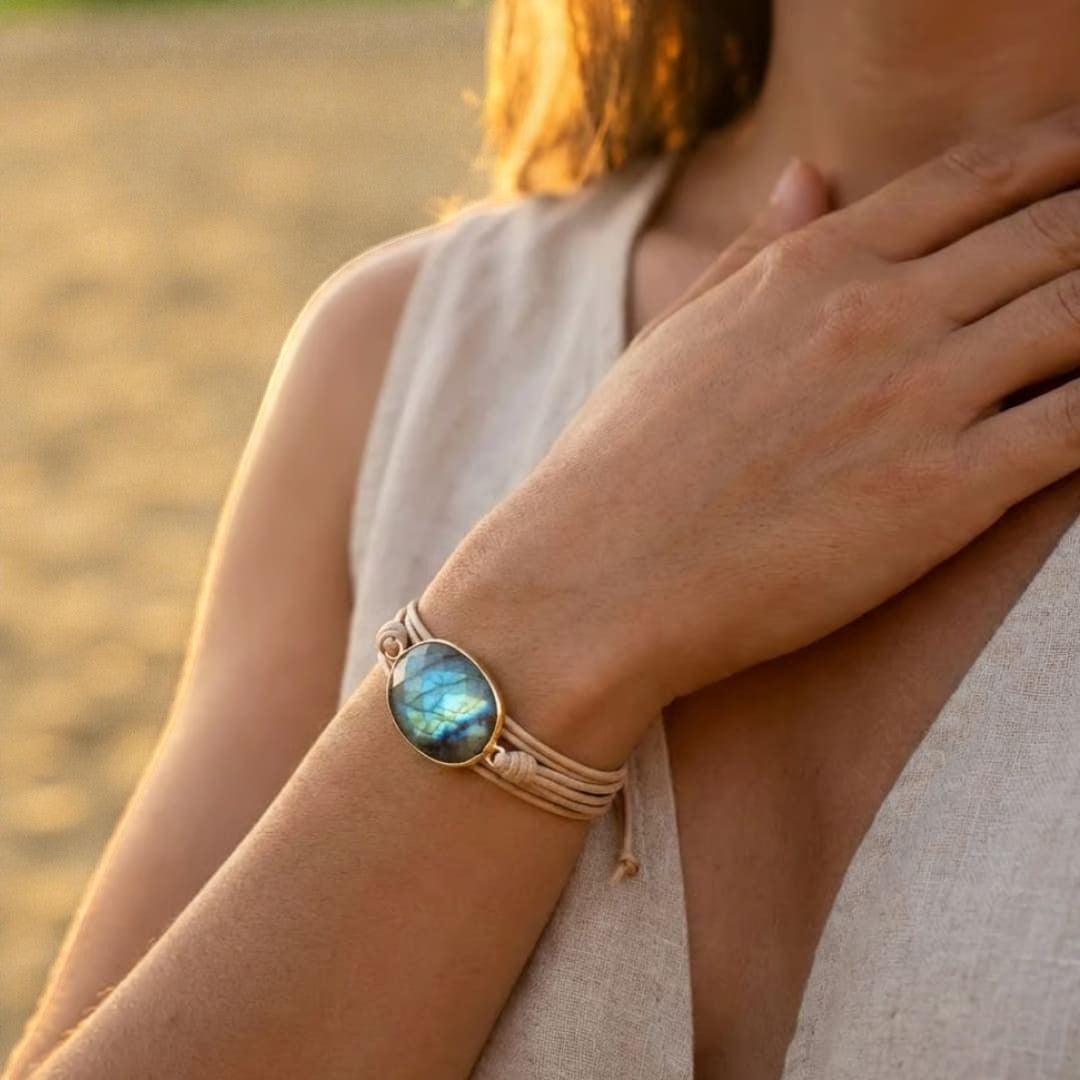 ATELIER-TIBET – Bracelet Libération en Labradorite
