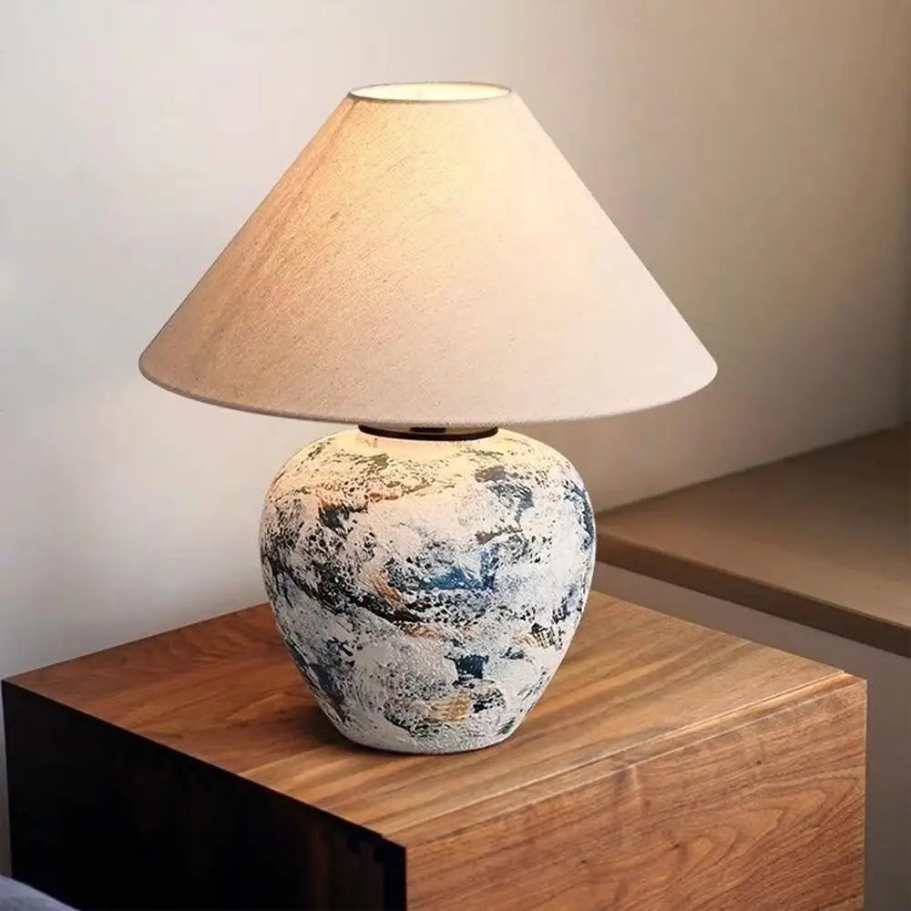 ATELIER-TIBET – Lampe Japonaise en Céramique Artisanale