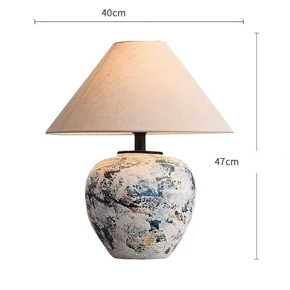 ATELIER-TIBET – Lampe Japonaise en Céramique Artisanale