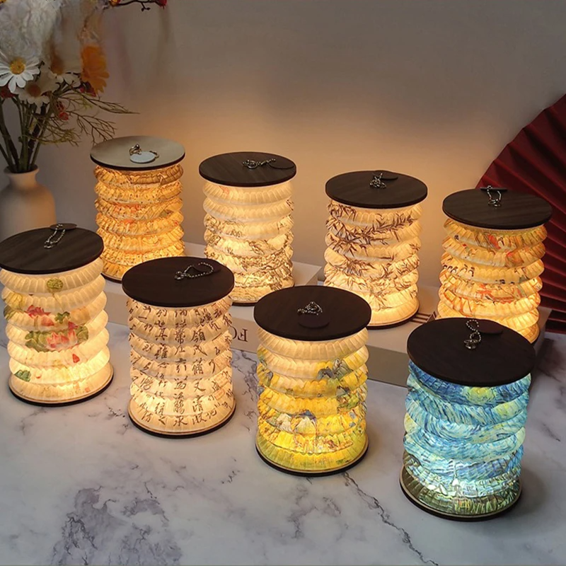 ATELIER-TIBET – Lampe Lanterne Japonaise Pliable