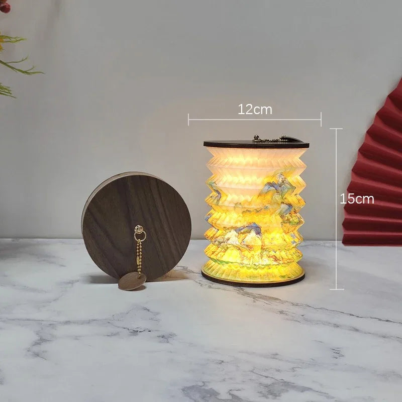 ATELIER-TIBET – Lampe Lanterne Japonaise Pliable