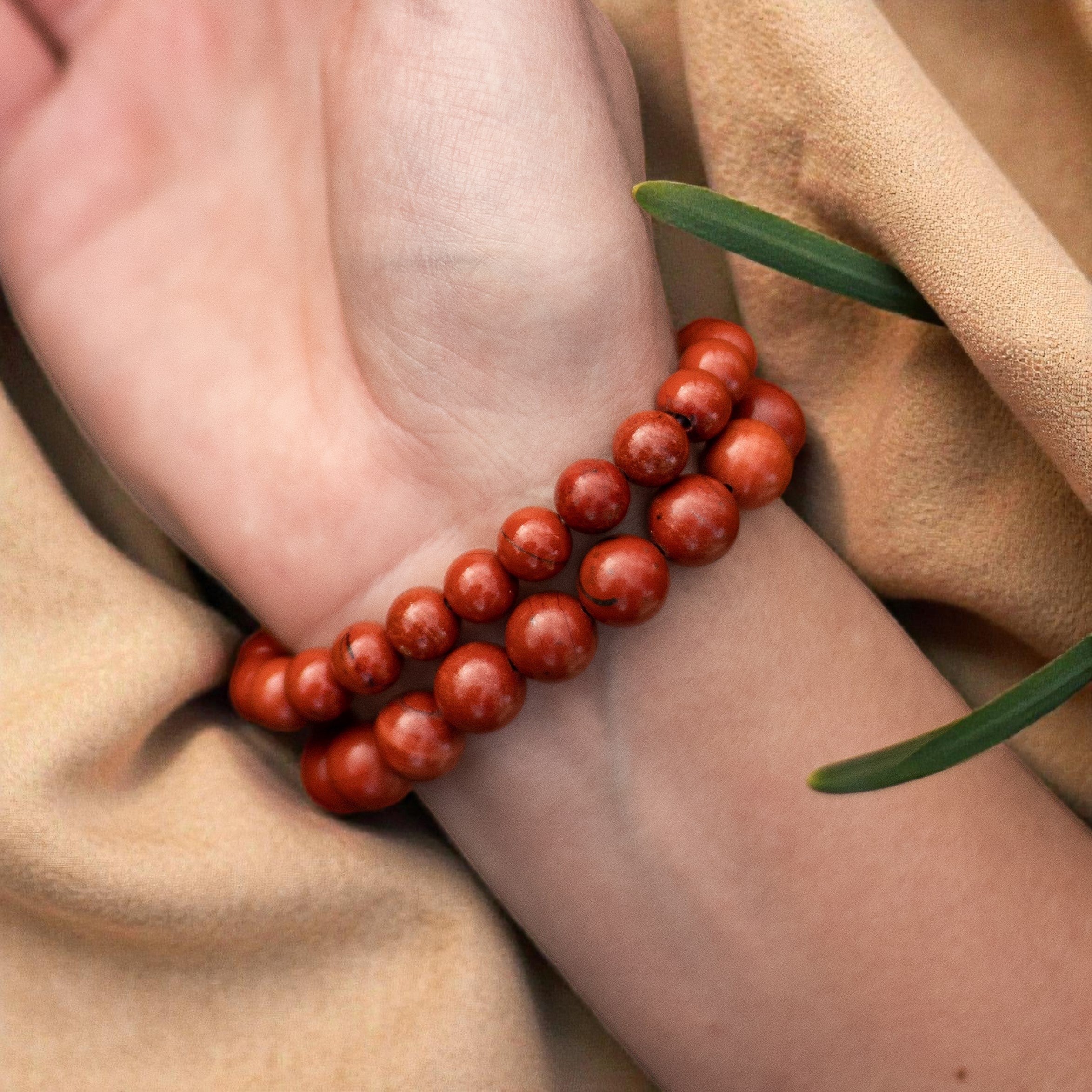 ATELIER-TIBET – Bracelet Énergie Vitale en Jaspe Rouge