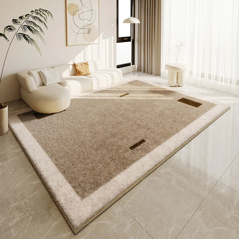 ATELIER-TIBET – Tapis Japonais Wabi Sabi Crème en Peluche Douce