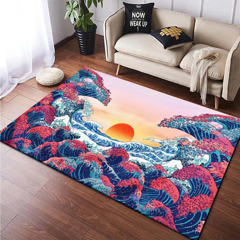 ATELIER-TIBET – Tapis de Salon Style Japonais Épuré